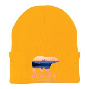 Alaska The Last Frontier Grizzly Bear Lake Gift Knit Cap Winter Beanie