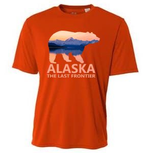 Alaska The Last Frontier Grizzly Bear Lake Gift Cooling Performance Crew T-Shirt