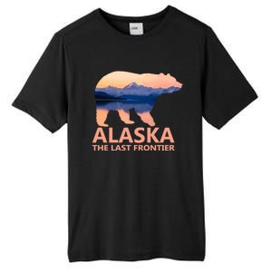 Alaska The Last Frontier Grizzly Bear Lake Gift Tall Fusion ChromaSoft Performance T-Shirt