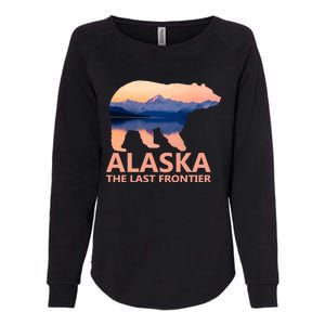 Alaska The Last Frontier Grizzly Bear Lake Gift Womens California Wash Sweatshirt