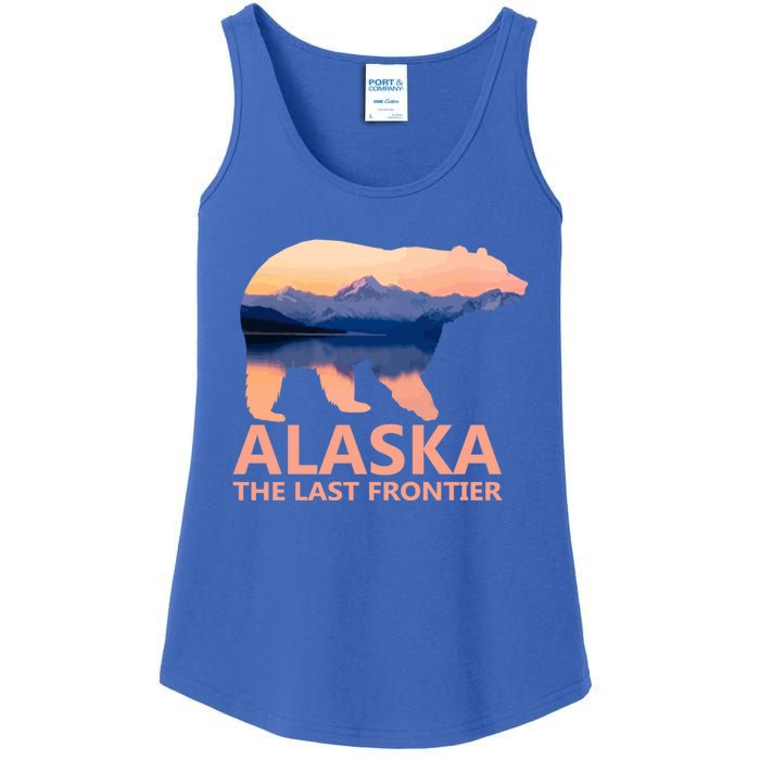 Alaska The Last Frontier Grizzly Bear Lake Gift Ladies Essential Tank