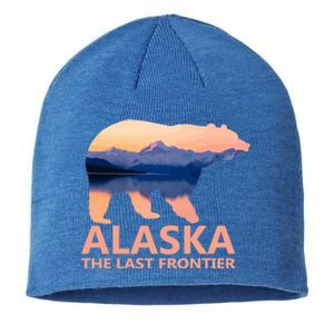 Alaska The Last Frontier Grizzly Bear Lake Gift Sustainable Beanie