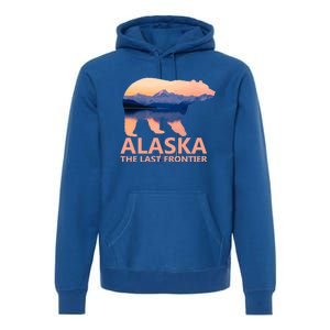 Alaska The Last Frontier Grizzly Bear Lake Gift Premium Hoodie