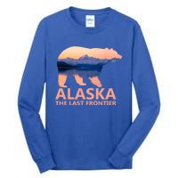 Alaska The Last Frontier Grizzly Bear Lake Gift Tall Long Sleeve T-Shirt