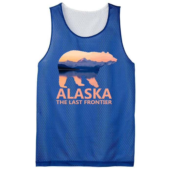 Alaska The Last Frontier Grizzly Bear Lake Gift Mesh Reversible Basketball Jersey Tank