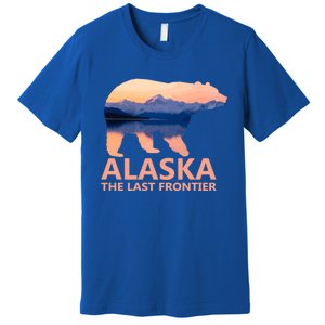 Alaska The Last Frontier Grizzly Bear Lake Gift Premium T-Shirt