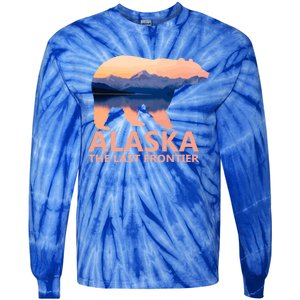 Alaska The Last Frontier Grizzly Bear Lake Gift Tie-Dye Long Sleeve Shirt