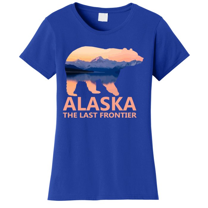 Alaska The Last Frontier Grizzly Bear Lake Gift Women's T-Shirt