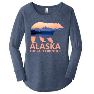 Alaska The Last Frontier Grizzly Bear Lake Gift Women's Perfect Tri Tunic Long Sleeve Shirt