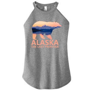 Alaska The Last Frontier Grizzly Bear Lake Gift Women's Perfect Tri Rocker Tank