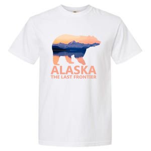 Alaska The Last Frontier Grizzly Bear Lake Gift Garment-Dyed Heavyweight T-Shirt