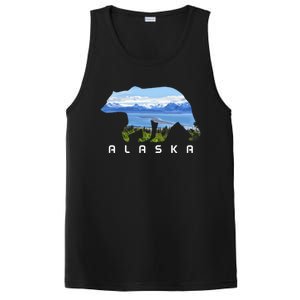 Alaska The Last Frontier Grizzly Bear Nature Lover Souvenir Gift PosiCharge Competitor Tank