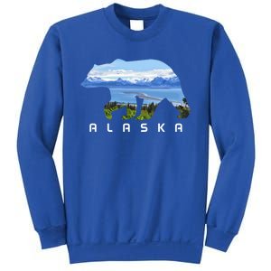 Alaska The Last Frontier Grizzly Bear Nature Lover Souvenir Gift Sweatshirt