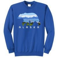 Alaska The Last Frontier Grizzly Bear Nature Lover Souvenir Gift Sweatshirt