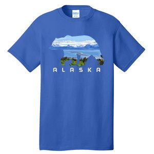 Alaska The Last Frontier Grizzly Bear Nature Lover Souvenir Gift Tall T-Shirt