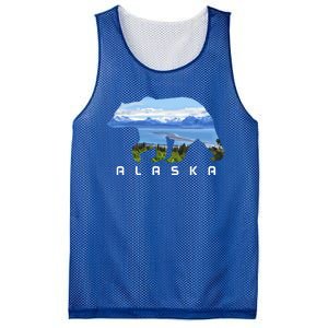 Alaska The Last Frontier Grizzly Bear Nature Lover Souvenir Gift Mesh Reversible Basketball Jersey Tank