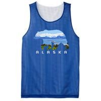 Alaska The Last Frontier Grizzly Bear Nature Lover Souvenir Gift Mesh Reversible Basketball Jersey Tank