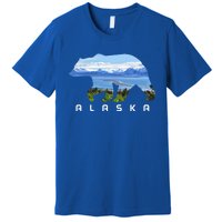 Alaska The Last Frontier Grizzly Bear Nature Lover Souvenir Gift Premium T-Shirt