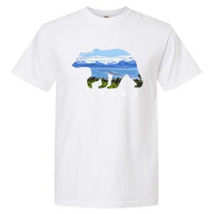 Alaska The Last Frontier Grizzly Bear Nature Lover Souvenir Gift Garment-Dyed Heavyweight T-Shirt