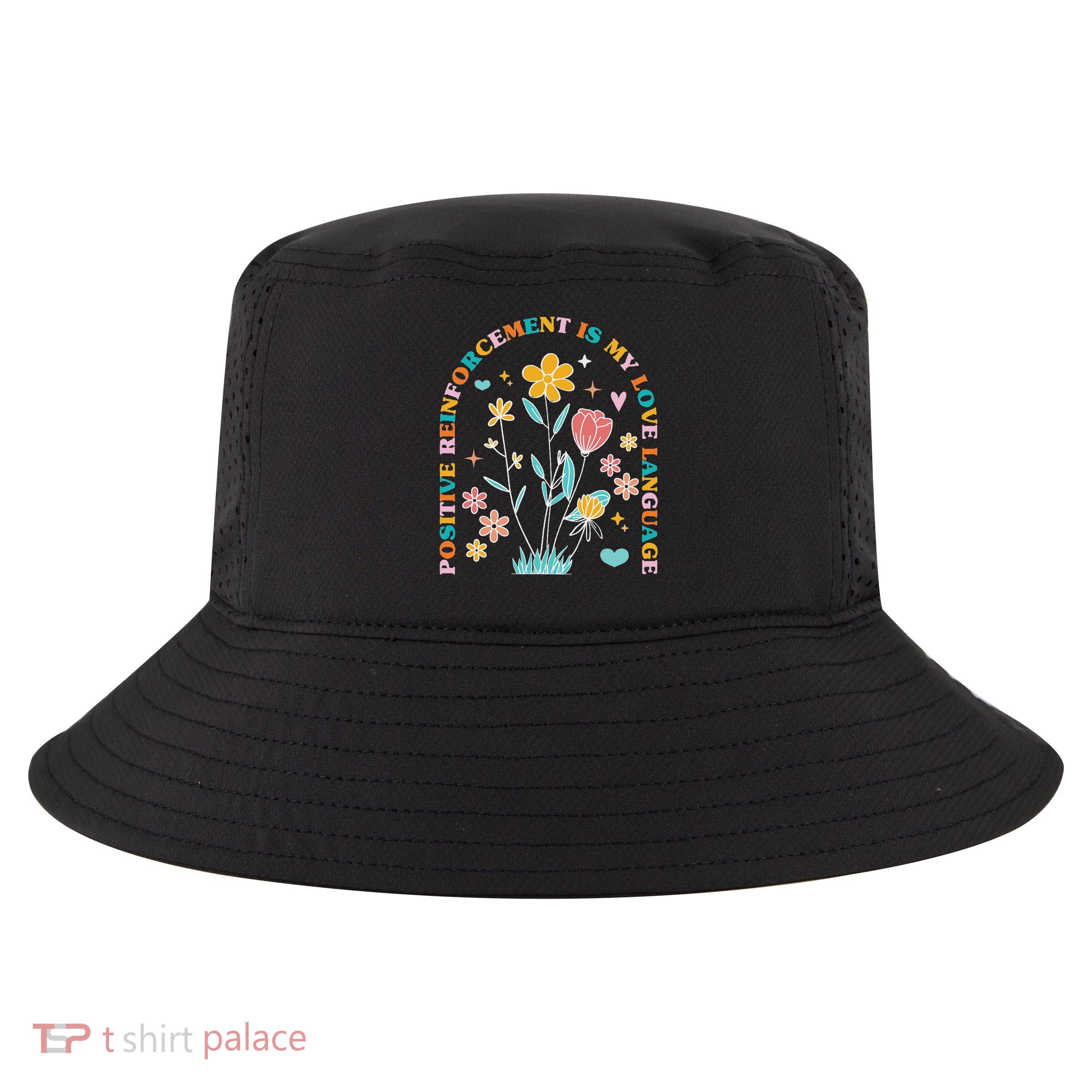 Aba Therapist Love Language Behavior Analyst Rbt Floral Cool Comfort Performance Bucket Hat