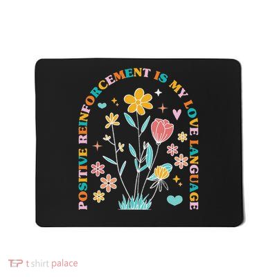 Aba Therapist Love Language Behavior Analyst Rbt Floral Mousepad