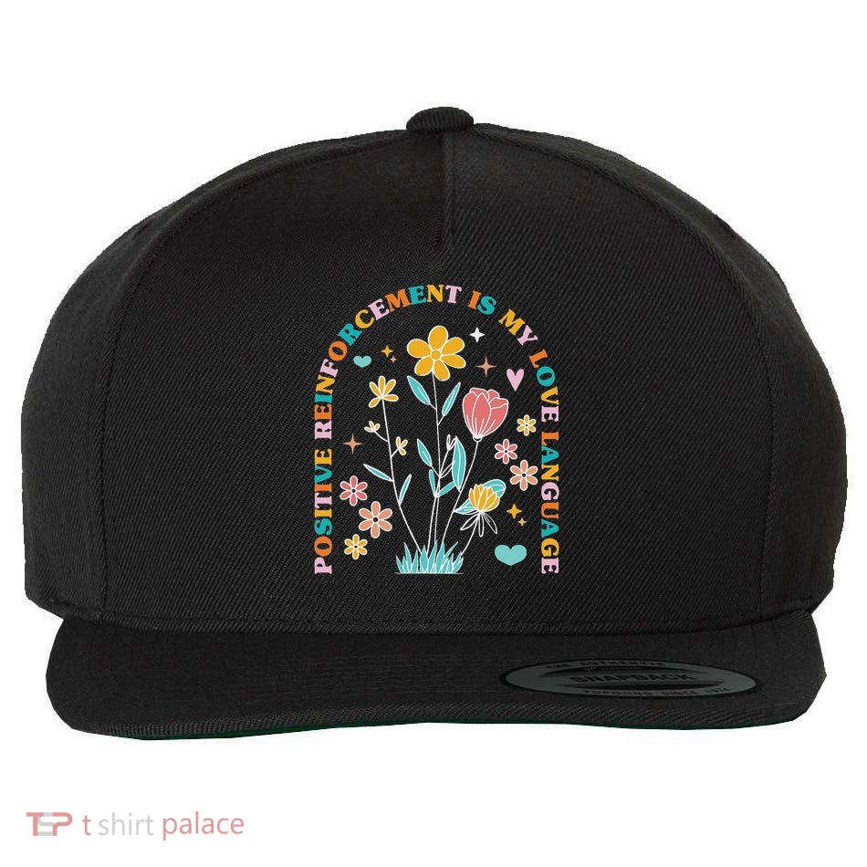 Aba Therapist Love Language Behavior Analyst Rbt Floral Wool Snapback Cap