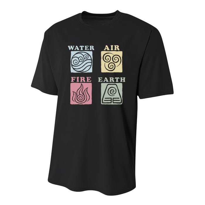 A.V.A.T.A.R The Last Airbender Elements Box Up Youth Performance Sprint T-Shirt