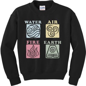 A.V.A.T.A.R The Last Airbender Elements Box Up Kids Sweatshirt