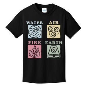 A.V.A.T.A.R The Last Airbender Elements Box Up Kids T-Shirt