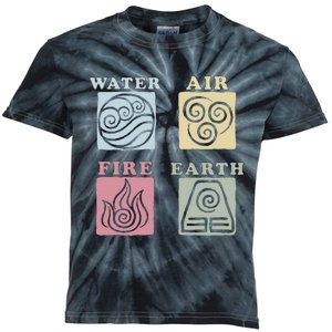 A.V.A.T.A.R The Last Airbender Elements Box Up Kids Tie-Dye T-Shirt