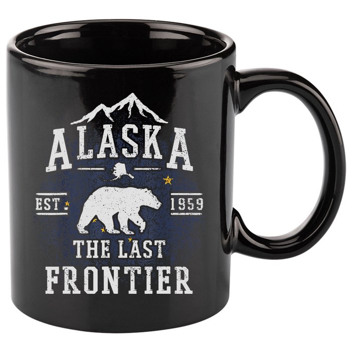 Alaska The Last Frontier Adventure Alaskan Home Gift 11oz C Handle Ceramic Mug