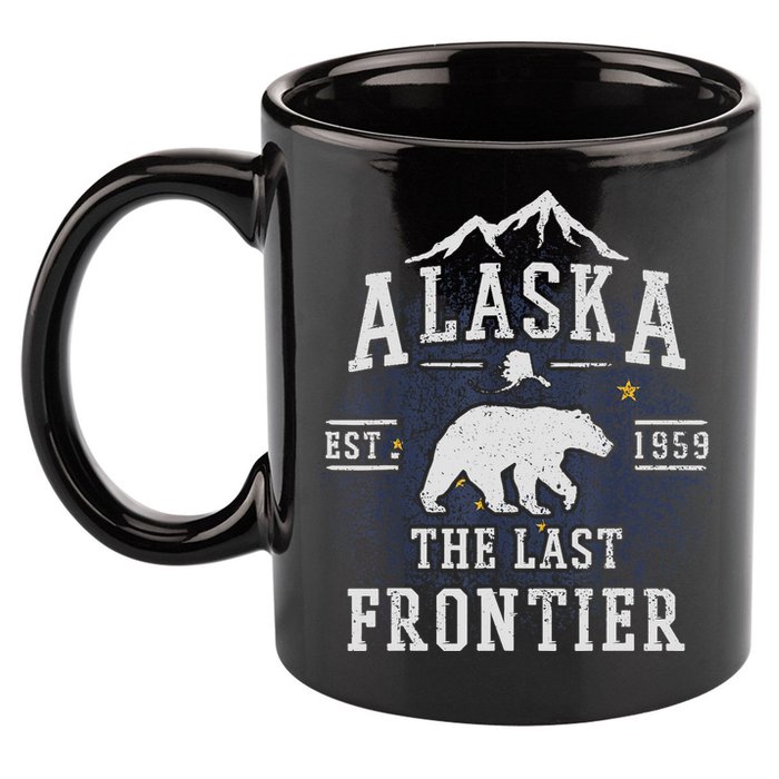 Alaska The Last Frontier Adventure Alaskan Home Gift 11oz C Handle Ceramic Mug
