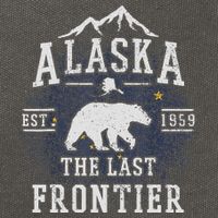 Alaska The Last Frontier Adventure Alaskan Home Gift Cotton Canvas Backpack