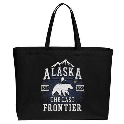 Alaska The Last Frontier Adventure Alaskan Home Gift Cotton Canvas Jumbo Tote