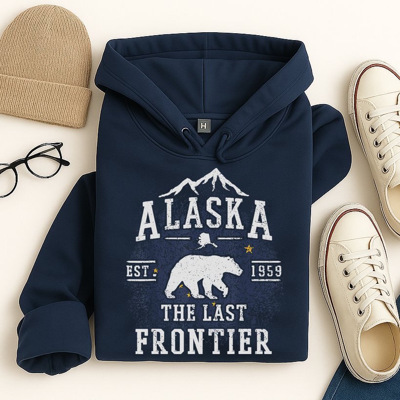 Alaska The Last Frontier Adventure Alaskan Home Gift Hoodie