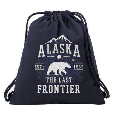 Alaska The Last Frontier Adventure Alaskan Home Gift Drawstring Bag