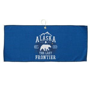 Alaska The Last Frontier Adventure Alaskan Home Gift Large Microfiber Waffle Golf Towel