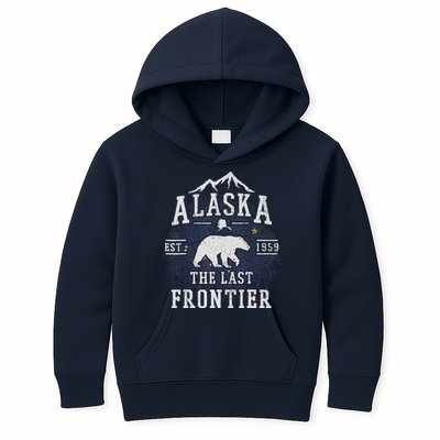 Alaska The Last Frontier Adventure Alaskan Home Gift Kids Hoodie