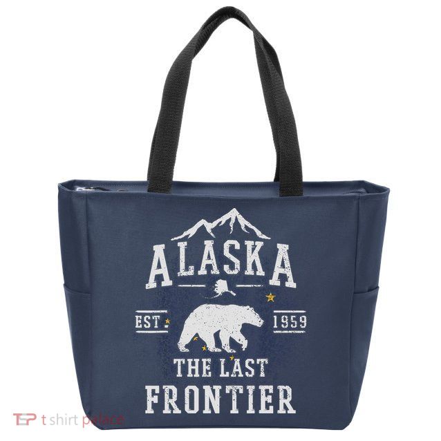 Alaska The Last Frontier Adventure Alaskan Home Gift Zip Tote Bag