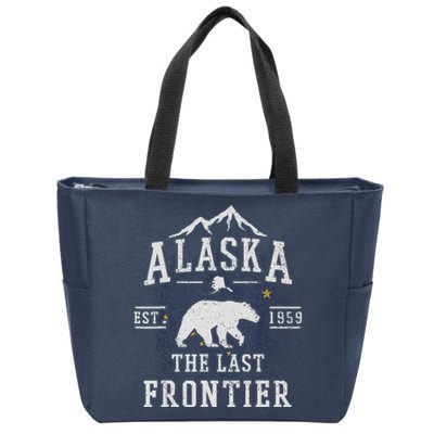 Alaska The Last Frontier Adventure Alaskan Home Gift Zip Tote Bag