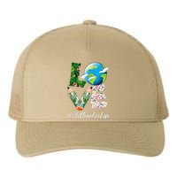 Art Teacher Love World Earth Day Anniversary Save The Planet Yupoong Adult 5-Panel Trucker Hat