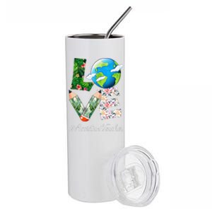 Assistant Teacher Love World Earth Day Save The Planet Stainless Steel Tumbler