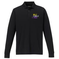 Asexual Transexual Lgbt Pride Gift Tired Non Binary Performance Long Sleeve Polo