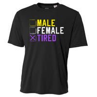 Asexual Transexual Lgbt Pride Gift Tired Non Binary Cooling Performance Crew T-Shirt