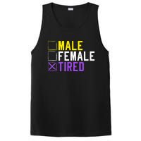 Asexual Transexual Lgbt Pride Gift Tired Non Binary PosiCharge Competitor Tank