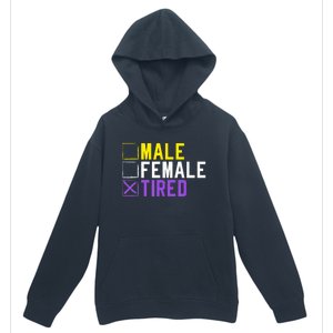 Asexual Transexual Lgbt Pride Gift Tired Non Binary Urban Pullover Hoodie