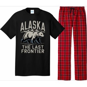 Alaska The Last Frontier Mountains And Bear Fun Meaningful Gift Pajama Set