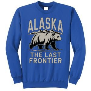 Alaska The Last Frontier Mountains And Bear Fun Meaningful Gift Sweatshirt