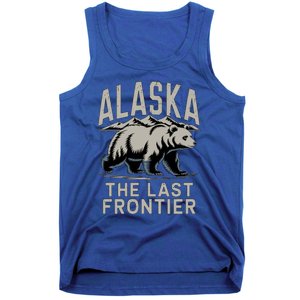 Alaska The Last Frontier Mountains And Bear Fun Meaningful Gift Tank Top