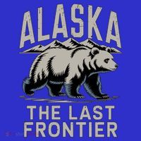 Alaska The Last Frontier Mountains And Bear Fun Meaningful Gift Ladies Long Sleeve Shirt